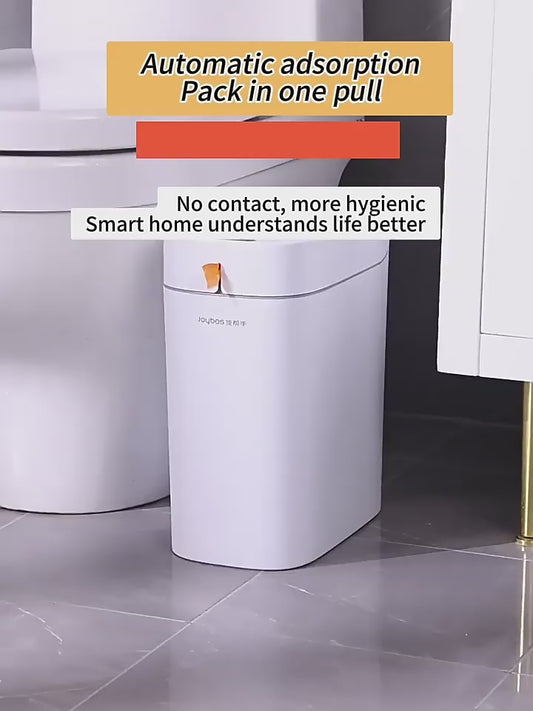 Touchless Smart Trash Can - Automatic Waterproof Sensor Bin for Bathroom & Kitchen